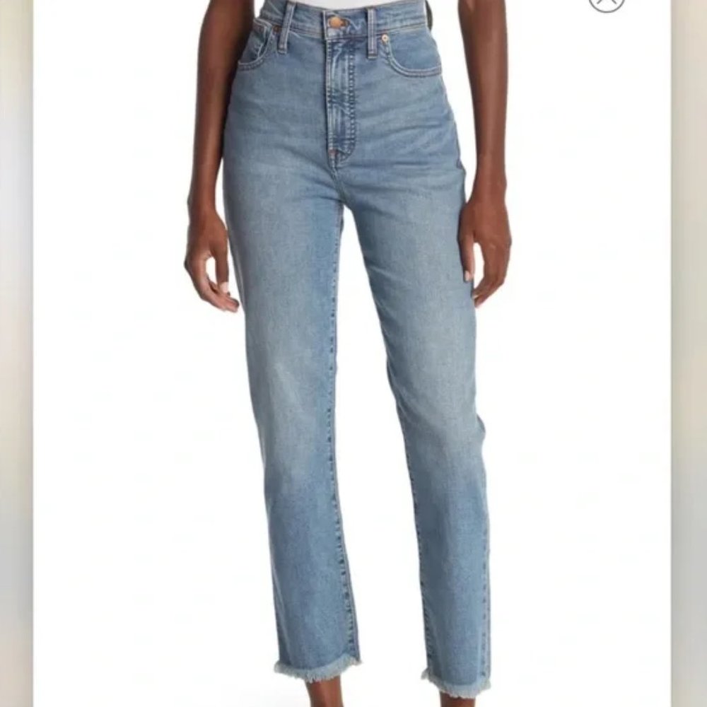 Madewell Woman The Perfect Vintage Frayed Hem Jeans Size: 34